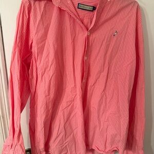 Men's Pink Checkered Casual Shirt